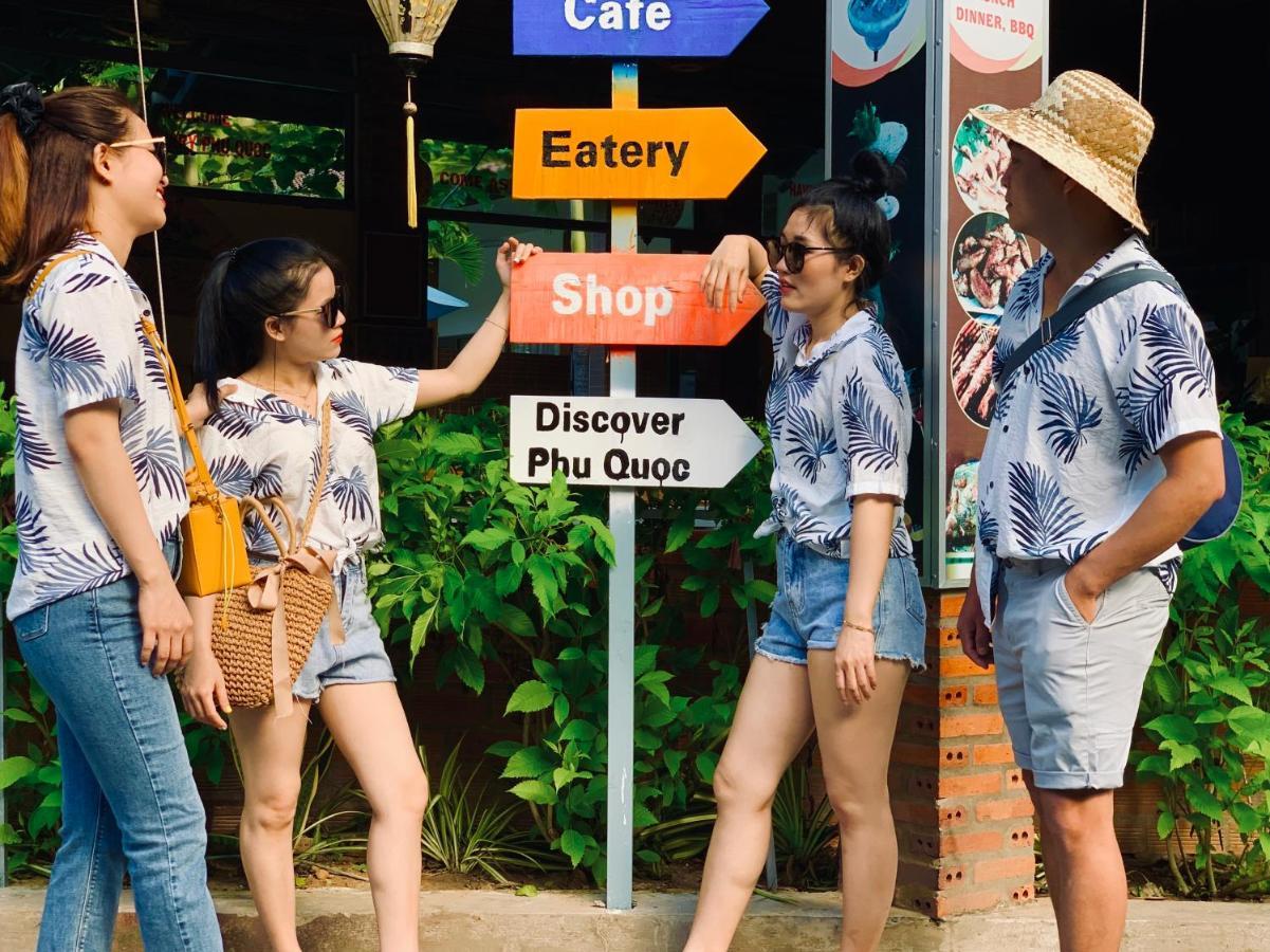Canary Bungalow Duong Dong Exterior foto